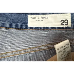 Rag & Bone Suji Denim Skirt Lexi Medium Wash Size 29 Raw Hem thumbnail 6