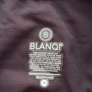 Blanqi maternity leggings burgundy pockets M thumbnail 3