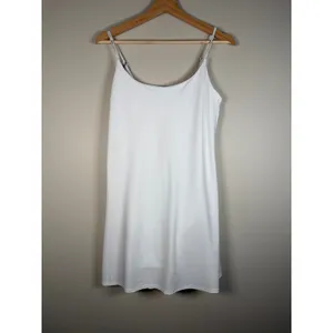 Abercrombie Fitch White Slip Dress Spaghetti Strap‎ Mini Dress Womens thumbnail 7