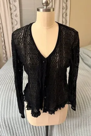 Cottage core/fairy/grunge lace cardigan thumbnail 1