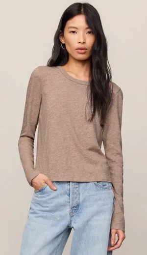 Reformation Crop Long Sleeve Top thumbnail 1