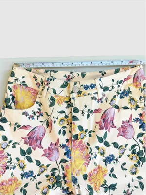 Entro Floral Print Wide Leg Pants Size S thumbnail 6