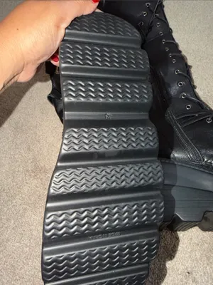New no box no tags Women's Black Lace-Up Platform Knee Boots thumbnail 8