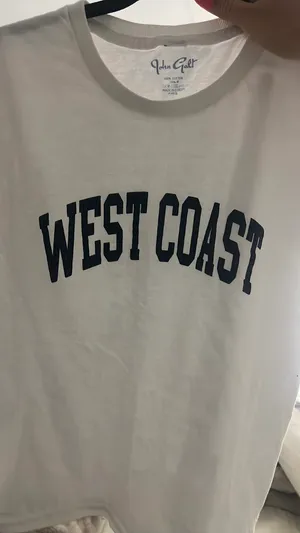 Brandy Melville white west coast tee thumbnail 5