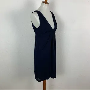 Graham And Spencer 100% Silk Deep V Neck Cocktail Party Dress‎ Small Made In USA thumbnail 4
