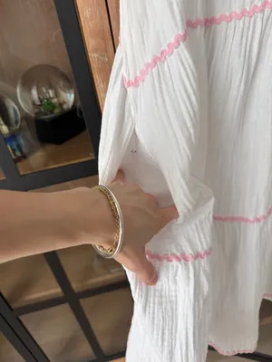 Tuckernuck Stark X muslin coverup dress gauzy cotton swimsuit pool beach short sleeve thumbnail 5