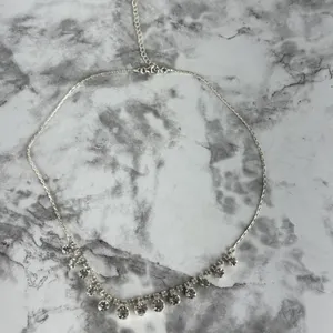 Vintage Art Deco Style Cubic Zirconia Crystal‎ Rhinestone Cocktail Necklace thumbnail 6