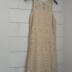 Crochet You Love Me Beige Crocheted Sleeveless Maxi Dress BB Dakota by Steve thumbnail 10