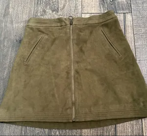 Abercrombie & Fitch Green Mini‎ A-Line Skirt Casual thumbnail 1