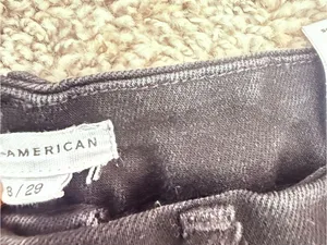 Good American Women’s Jeans Size 8/29 Side Slit Skinny Leg High Rise Black thumbnail 9