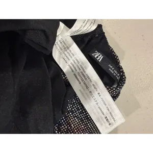 Zara Mini Dress Small Criss Cross Halter Sparkly Ruched Bodycon Party Cocktail thumbnail 5