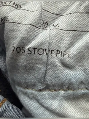 Re/Done Comfort Stretch High-Rise 70s Stove Pipe in Western Blue Size 26 thumbnail 6