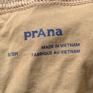 Prana Koen Pant Womens Small Short Khaki Ruched Hiking Outdoor Gorpcore thumbnail 2