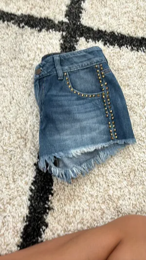 Guess Studded Jean Shorts thumbnail 5