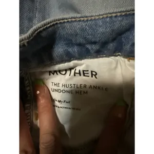 Mother The Hustler Ankle‎ Fray High Rise Flare Jeans Light Blue WashSz 24 thumbnail 11