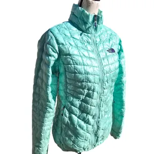 The North Face Womens Thermoball‎ Insulated Jacket Aqua Teal Lightweight Small thumbnail 3