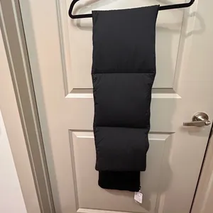 NWT Lululemon Black Velour Wunder Puff Scarf with Button Close and Pockets thumbnail 2