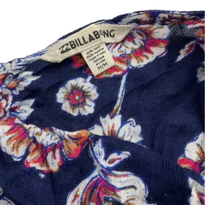 Billabong Dress Medium Floral Blue Open Back Summer Dress thumbnail 5