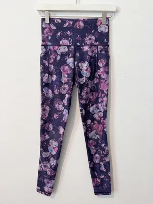 Athleta‎ Matching Set Size XS Floral Leggings Sports Bra Outfit Soft Bloomcore thumbnail 8
