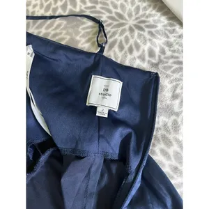 Cowl Neck Satin Gown size 2 Marine‎ Navy Wedding Guest Old Money Minimalist NWT thumbnail 6