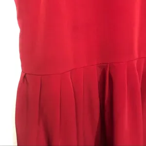 Vintage Shift Dress V-Neck‎ Handmade Pleats Sleeveless Summer Colorful Bright thumbnail 4
