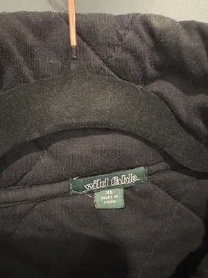 Wild Fable Quilted Black Jacket thumbnail 2