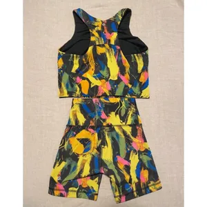 Lululemon Wunder Train High Rise Shorts & Top Set 6 Undertone Black Multi Print thumbnail 6