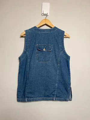 Vintage 90s Denim Jean Vest thumbnail 2