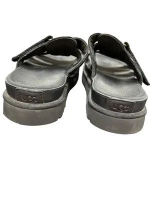 Ugg Golderstar 1154652 wms black leather platform slides sandals sz 9 SKU 10-710 thumbnail 9