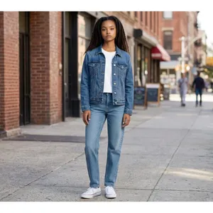Old‎ Navy Women's Denim Jacket Blue Classic Trucker Stretch Indigo Size Small thumbnail 3