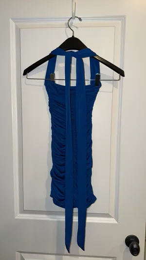 Lucy in the Sky Mini Dress Blue thumbnail 3
