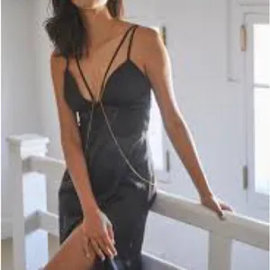 By Anthropologie Black Mesh Slip Dress, NWT thumbnail 2