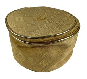 Organza by Givenchy Parfums Gold Train Case Zip‎ Around Bag Toiletry Barrel Bag thumbnail 1