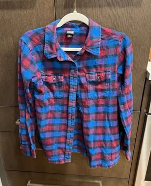 Patagonia Women's Sz 4 Flannel Long‎ Sleeve Organic Cotton Plaid Shirt thumbnail 1