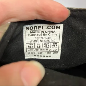 Sorel‎ Joan of arc ll wedge booties tan leather size 10.5 thumbnail 8