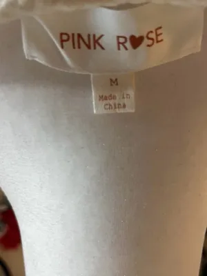 Pink Rose Ivory/Off-White Ruffled Top thumbnail 3