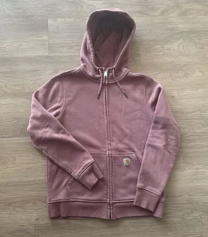 Pink Carhartt zip up hoodie  thumbnail 1
