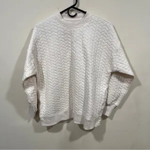 NWT Anthropologie Grey State TEDDI PULLOVER Color: Eggnog size XS thumbnail 7