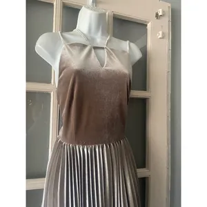 New Gianni Bini Velvet Pleated Dress thumbnail 6