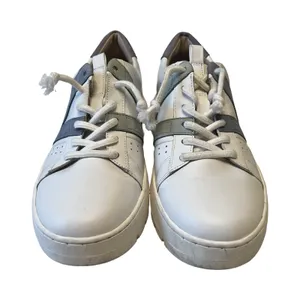 Vionic Simasa White Leather Nubuck Purple‎ Grey Fashion Sneakers Womens 7 thumbnail 3