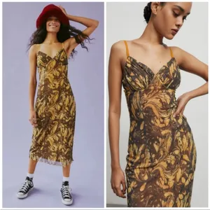 Urban outfitters Gwen Mesh midi slip dress thumbnail 3