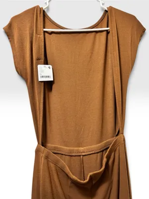 Free People Beach Brown Wide Leg Jumpsuit Size XS NWT thumbnail 5
