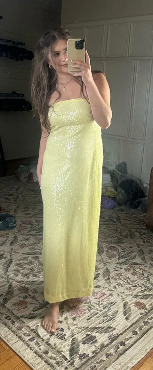 Endless Rose Strapless Sequin Slim Midi Dress thumbnail 1