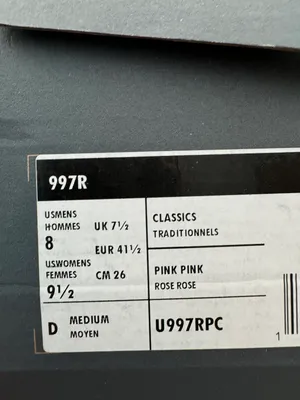 New Balance 997R Sneakers in Light Peach, Size 9.5/EU 41.5 thumbnail 13