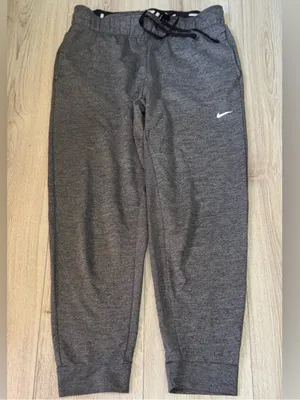 Nike grey gray dri fit joggers sweatpants thumbnail 2