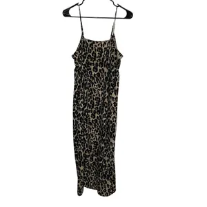 BP Nordstrom's Cheetah Print Strappy Maxi Dress Size‎ Medium Mob Wife Slip Dress thumbnail 4