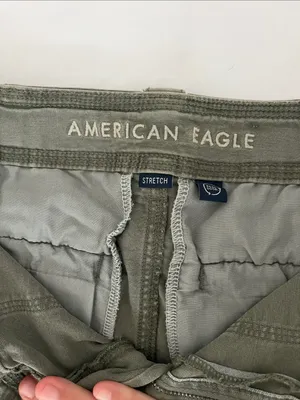 American Eagle Outfitters Olive Utility Mini Skirt with Front Pockets thumbnail 5