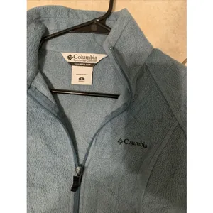 Columbia Full Zip Fleece Jacket Long Sleeves Sea Wave Women's Size S thumbnail 2
