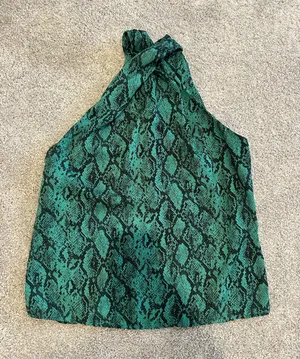 Do+Be Snakeskin Halter Top thumbnail 1