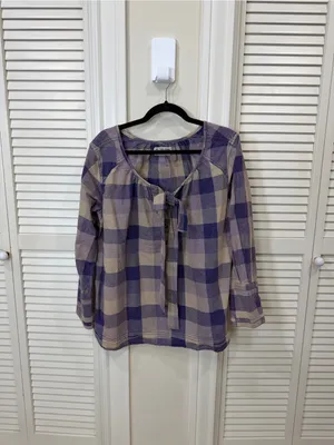 Free people Big Bow Plaid Pullover thumbnail 2